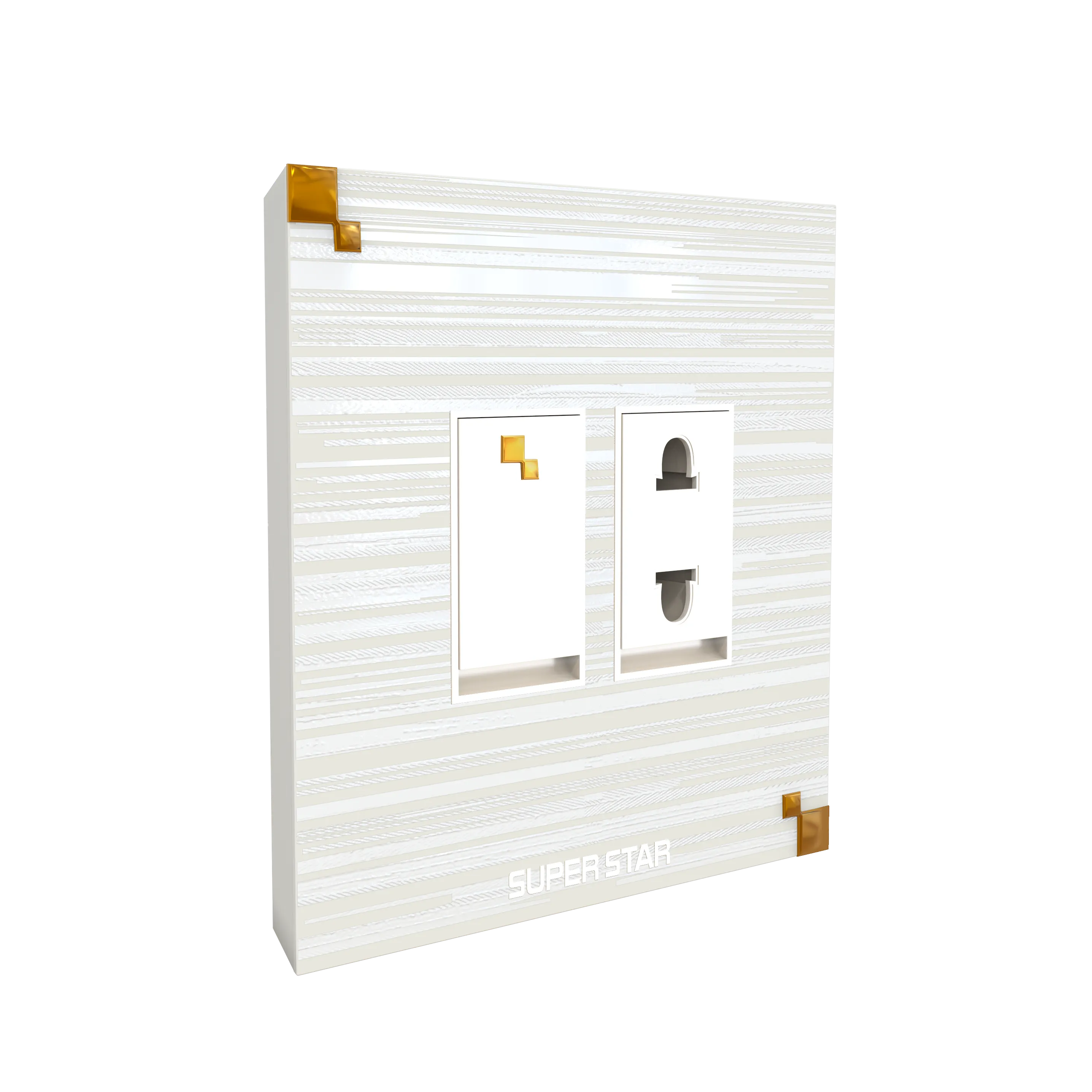 Super Star marble two pin socket
