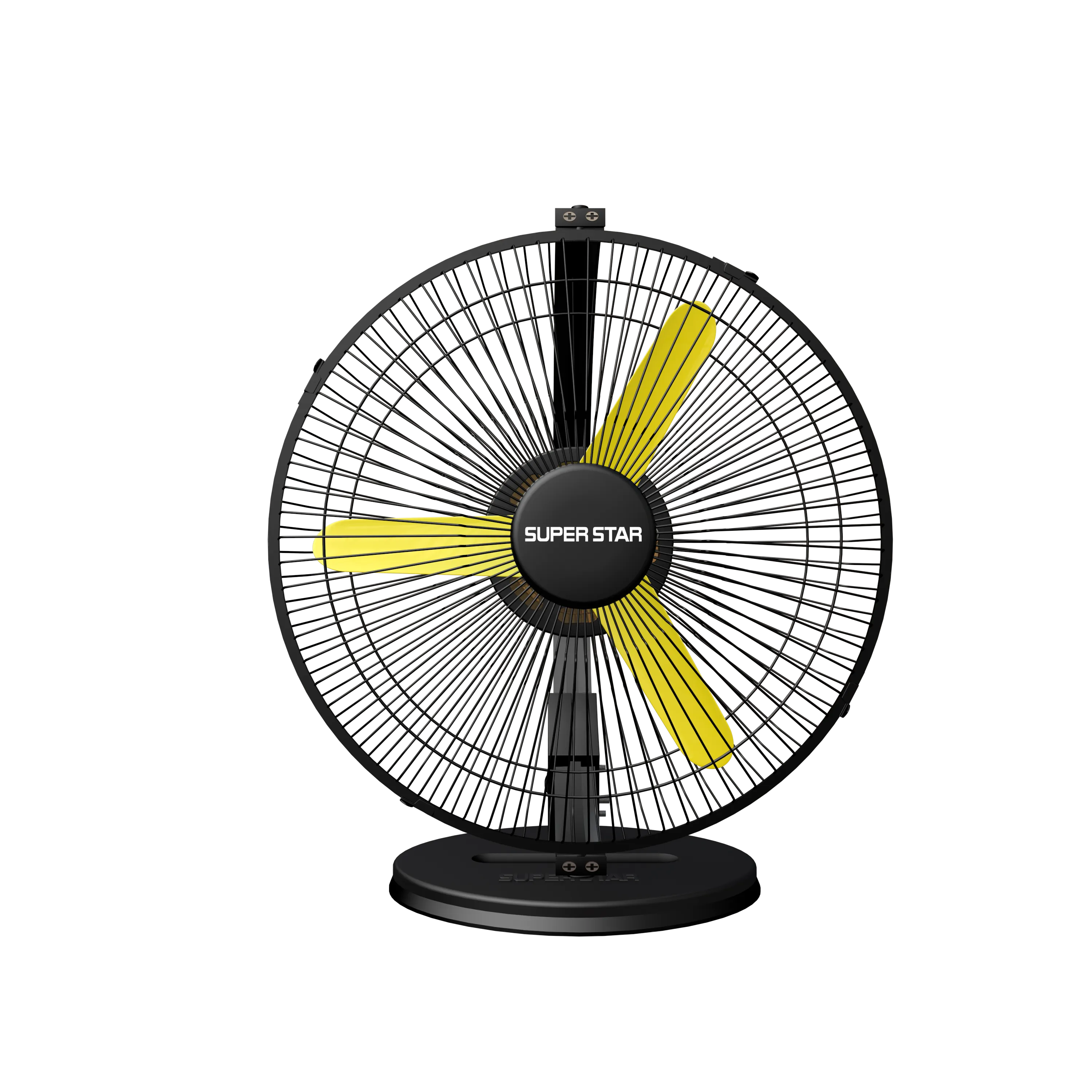 Super Star stormy fan aluminum AC (Yellow) 9"