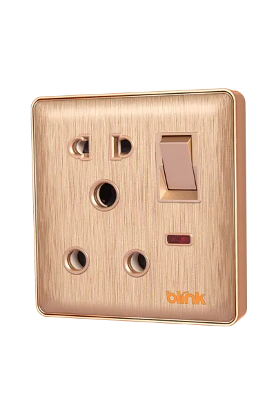 super star ultima gold series 2&3-pin multi socket with switch