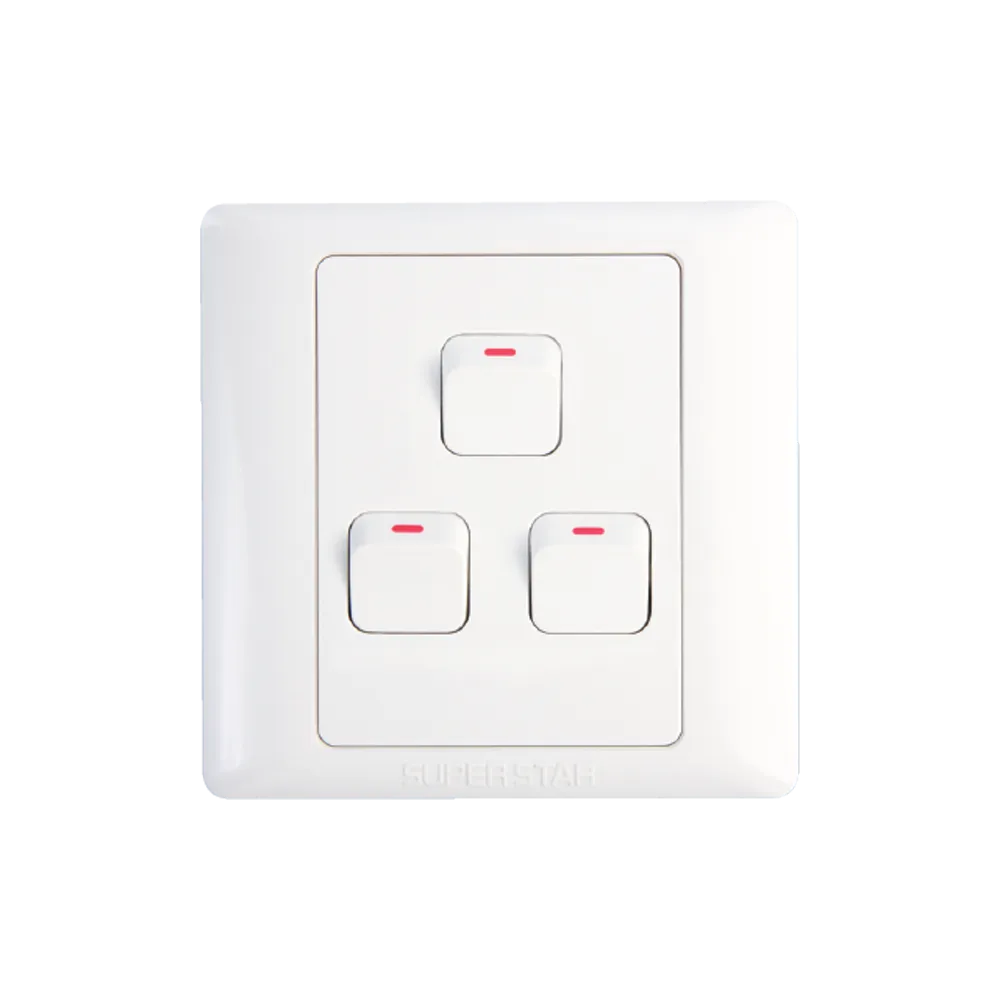 Super Star Lotus Series 3 gang switch