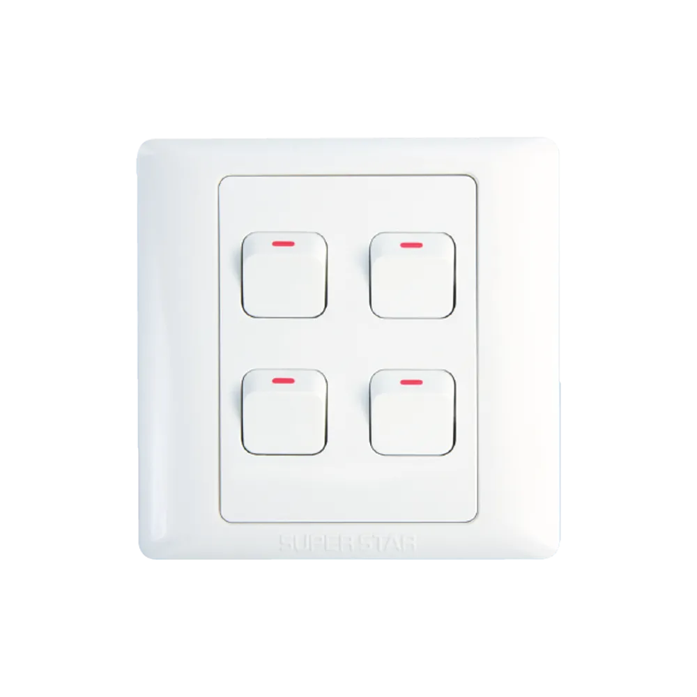 Super Star Lotus Series 4 gang switch