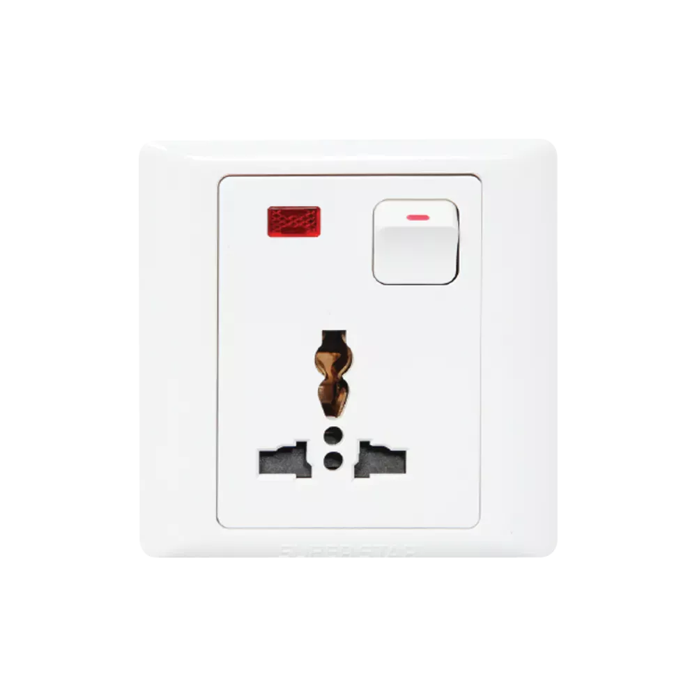 Super Star Lotus Series 3 pin unuversal socket 13amp