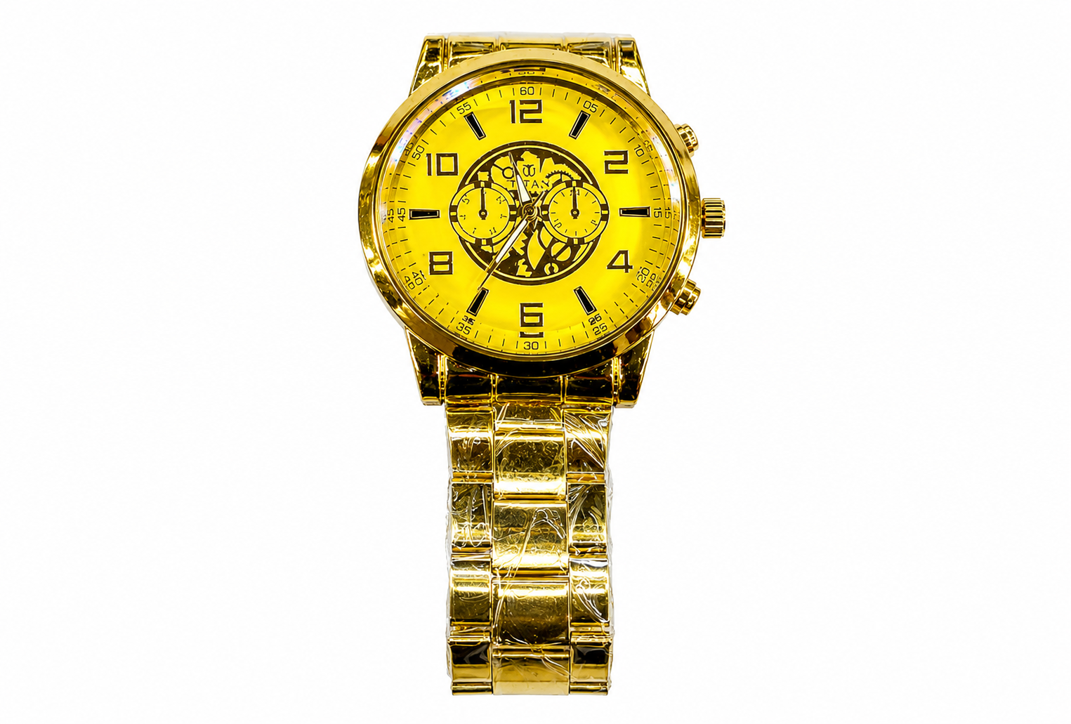 Gold-Tone Men's Quartz Fashion Watch