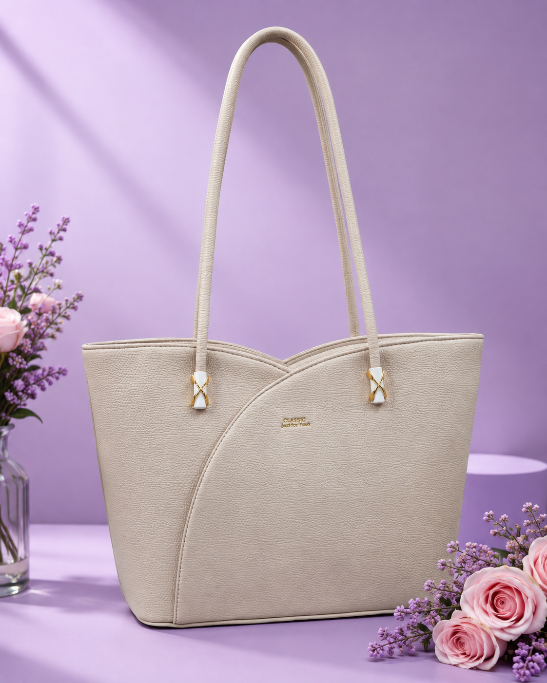 Elegant Cream Classic Tote Bag