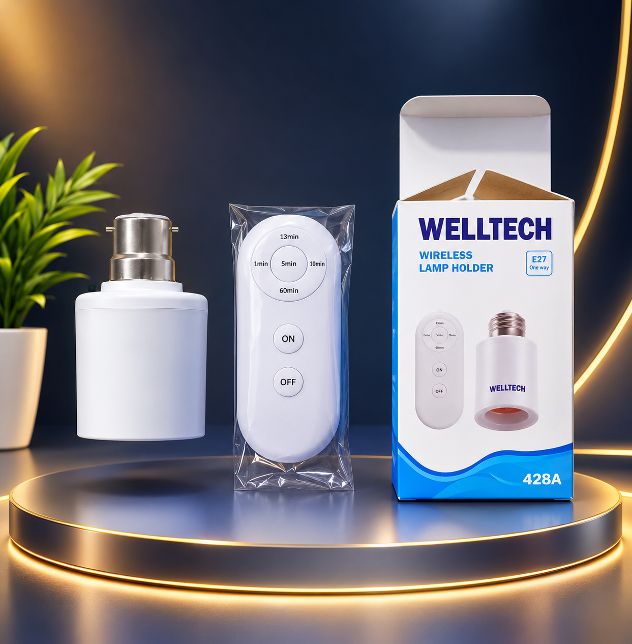 WELLTECH Wireless Lamp Holder (E27)