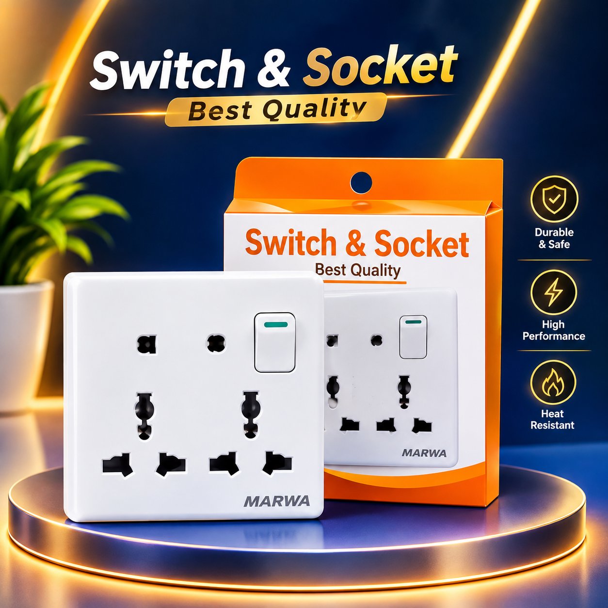 MARWA Switch & Socket – Best Quality