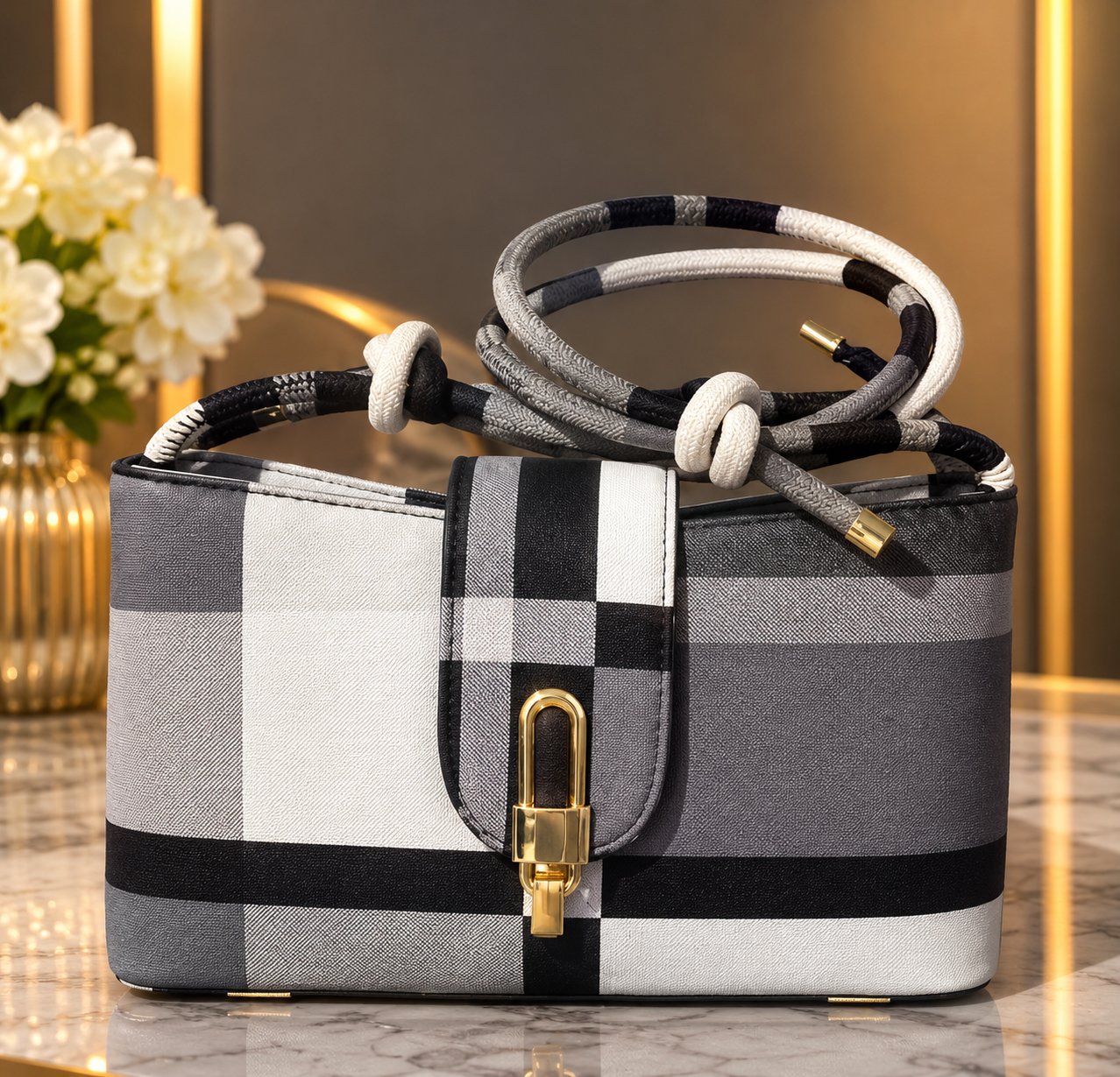 Stylish braided rope handle