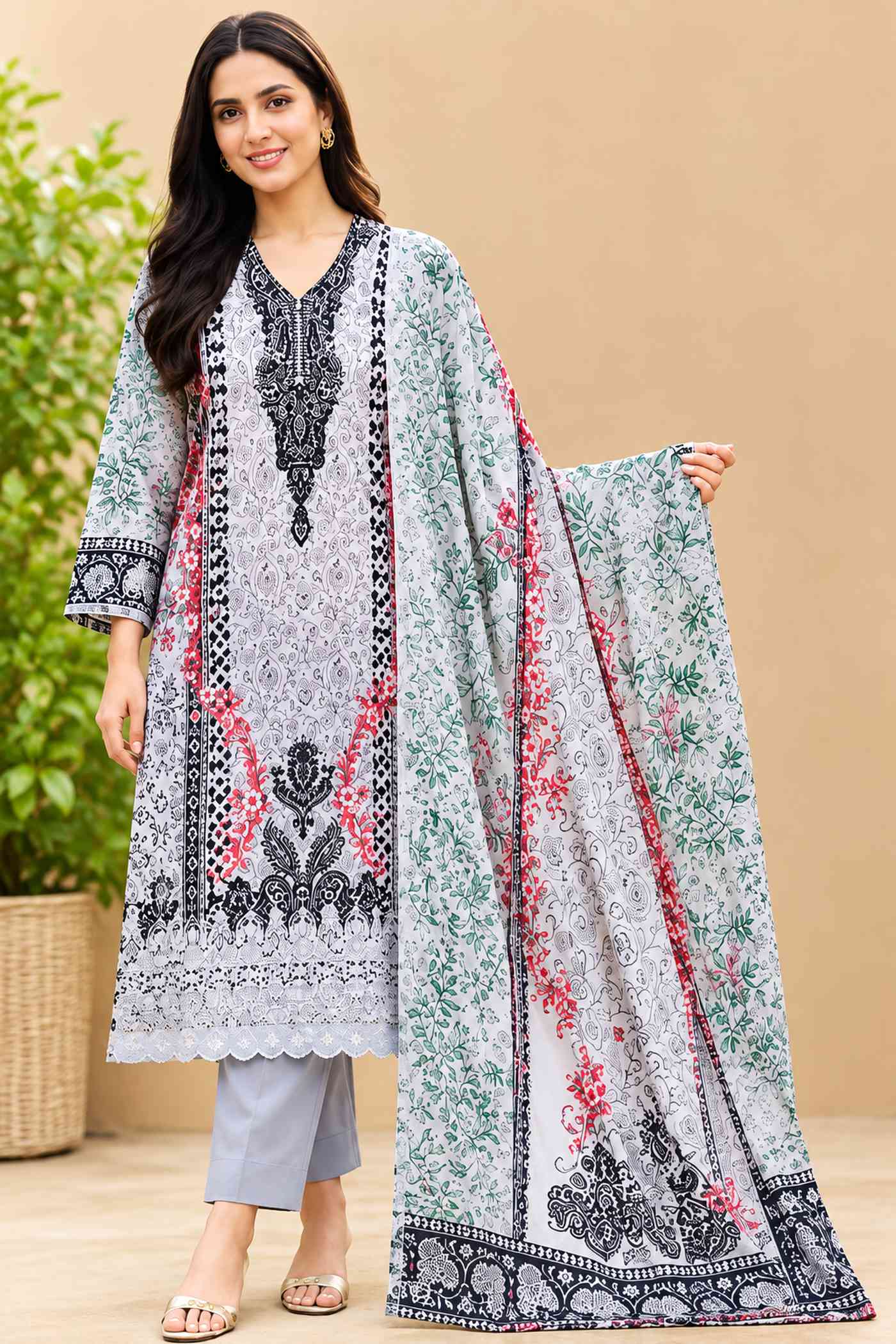🌿 Noor-e-Gul Premium Lawn 3-Piece