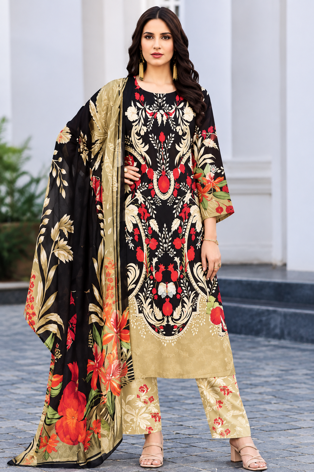 🌸 Noor-e-Gul Premium Three-Piece