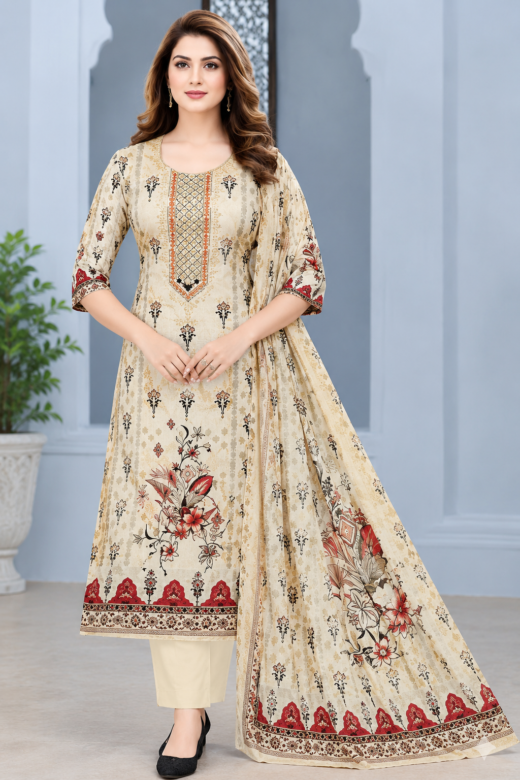 Nooré Gul – Premium Cotton Three-Piece